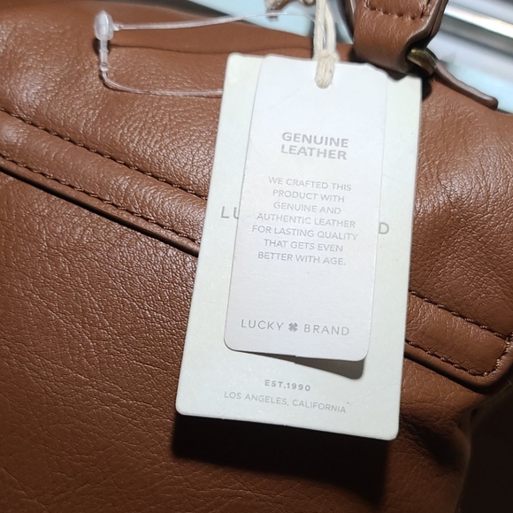 Lucky Brand Bags Lucky Brand Group Vamp Cognac Leather Backpack Poshmark